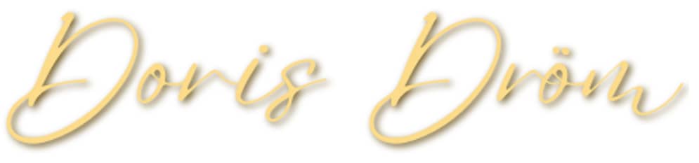 Doris Dröm logotyp guld
