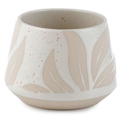 Kruka i stenkeramik med relief – Hesperantha liten - Bild 2